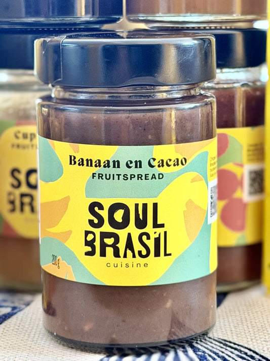 Bananen Fruitspread met Cacao - 200g